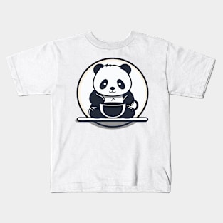 Panda Coffee: Caffeine and Cuteness Kids T-Shirt